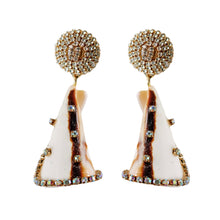 Rhinestone Wrapped Striped Shells