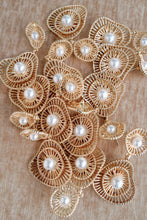 Gold Seaside Pearl Drop Statement Earrings