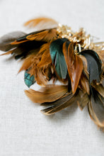 Woodland Fall Feather Tassel Statement Earrings