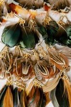 Juniper Fall Feather Tassel Statement Earrings