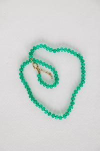 18" Genuine Jade Candy Necklace