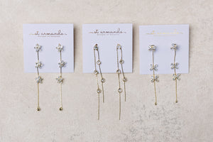 Gold and Crystal Minimalist Duster Drops
