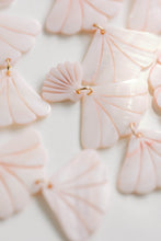 Pink Mermaid Shell Statement Drop Earrings