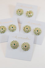 Dahlia Bloom Crystal Statement Studs