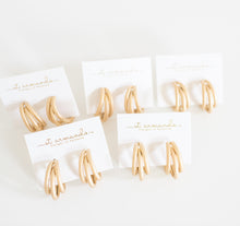 Gold Triple Hoops
