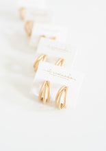 Gold Triple Hoops