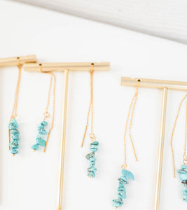 Turquoise Stacked Threaders