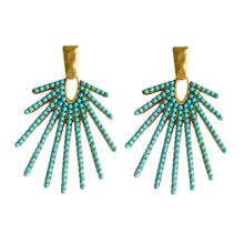 Turquoise Sunburst Drops