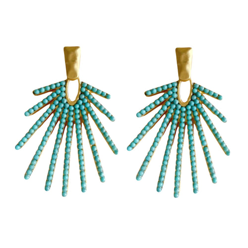 Turquoise Sunburst Drops