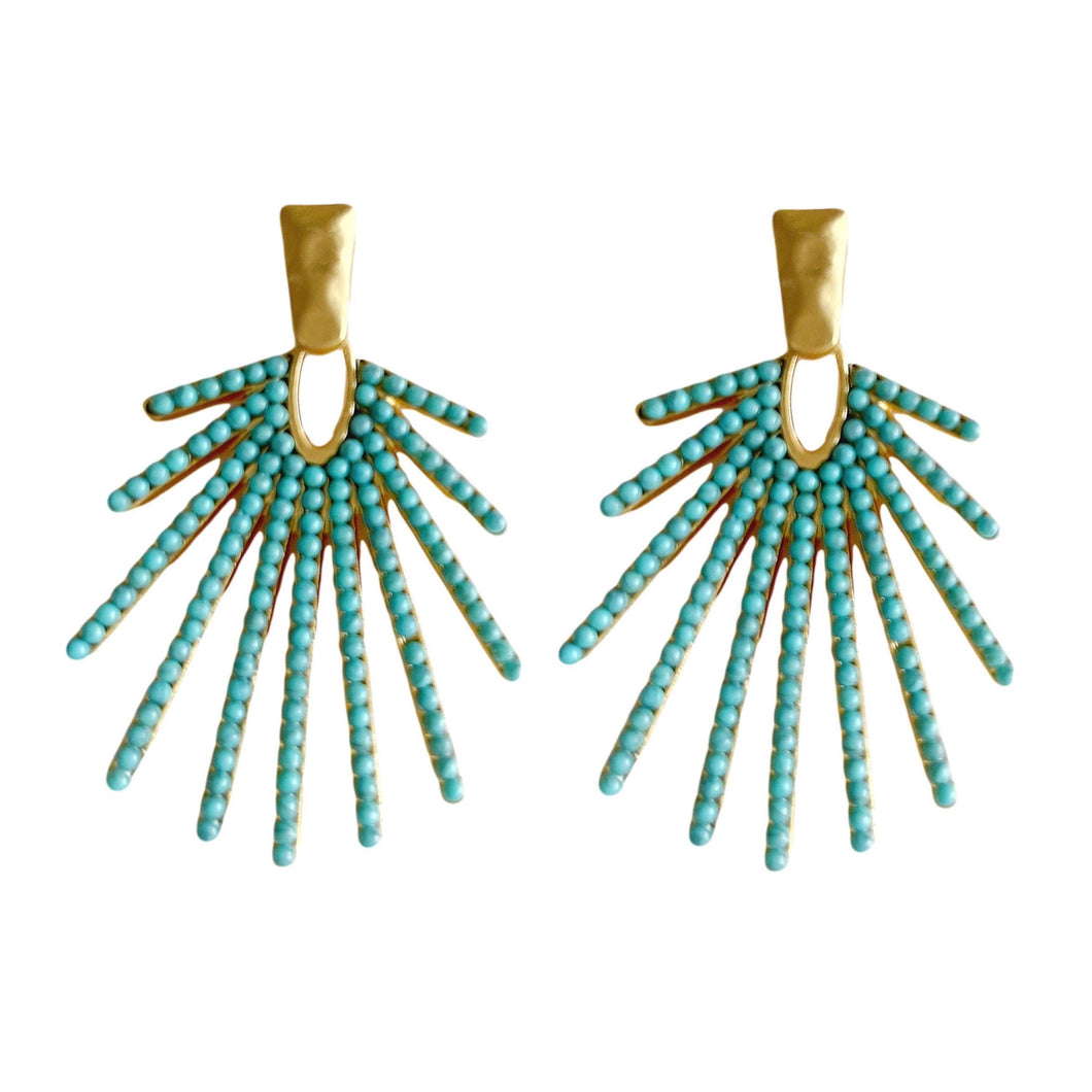 Turquoise Sunburst Drops