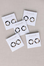 Mini Blonde Tortoise Open Circle Studs