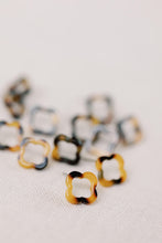Brown Tortoise Quatrefoil Studs