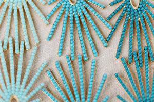 Turquoise Sunburst Drops