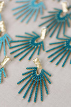 Dark Turquoise Sunburst Drops