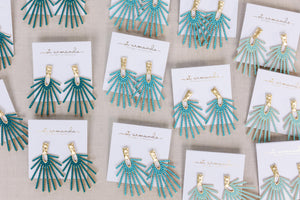 Turquoise Sunburst Drops