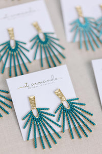 Turquoise Sunburst Drops