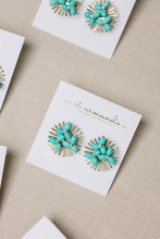 Turquoise Sunburst Studs