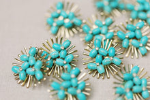 Turquoise Sunburst Studs