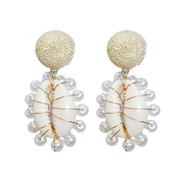 St Armands Designs of Sarasota - Natural Pearl Minimalist Threader Earrings
