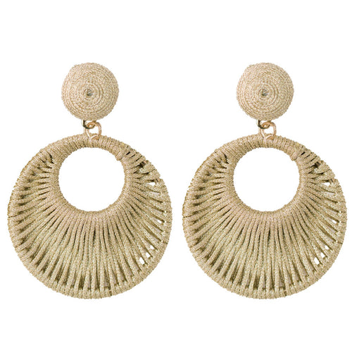 Gold Metallic Wrapped Bali Drops