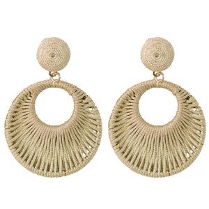 Gold Metallic Wrapped Bali Drops
