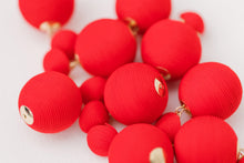 Red Lido Pom Poms