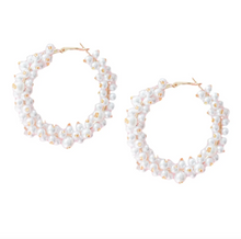 2" Pearl Cluster Hoops