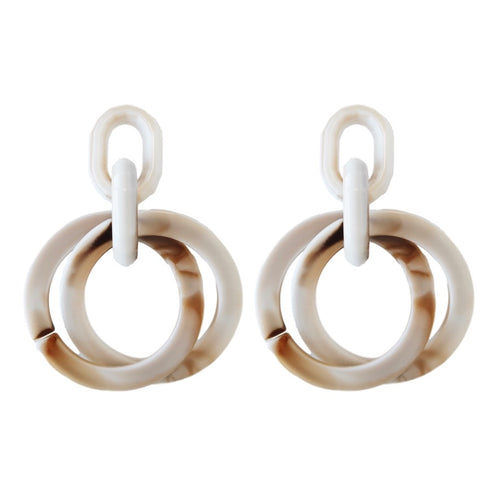 Cream Layered Hoops