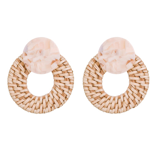 Blonde Rattan Bali Doorknockers