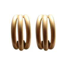 Gold Triple Hoops