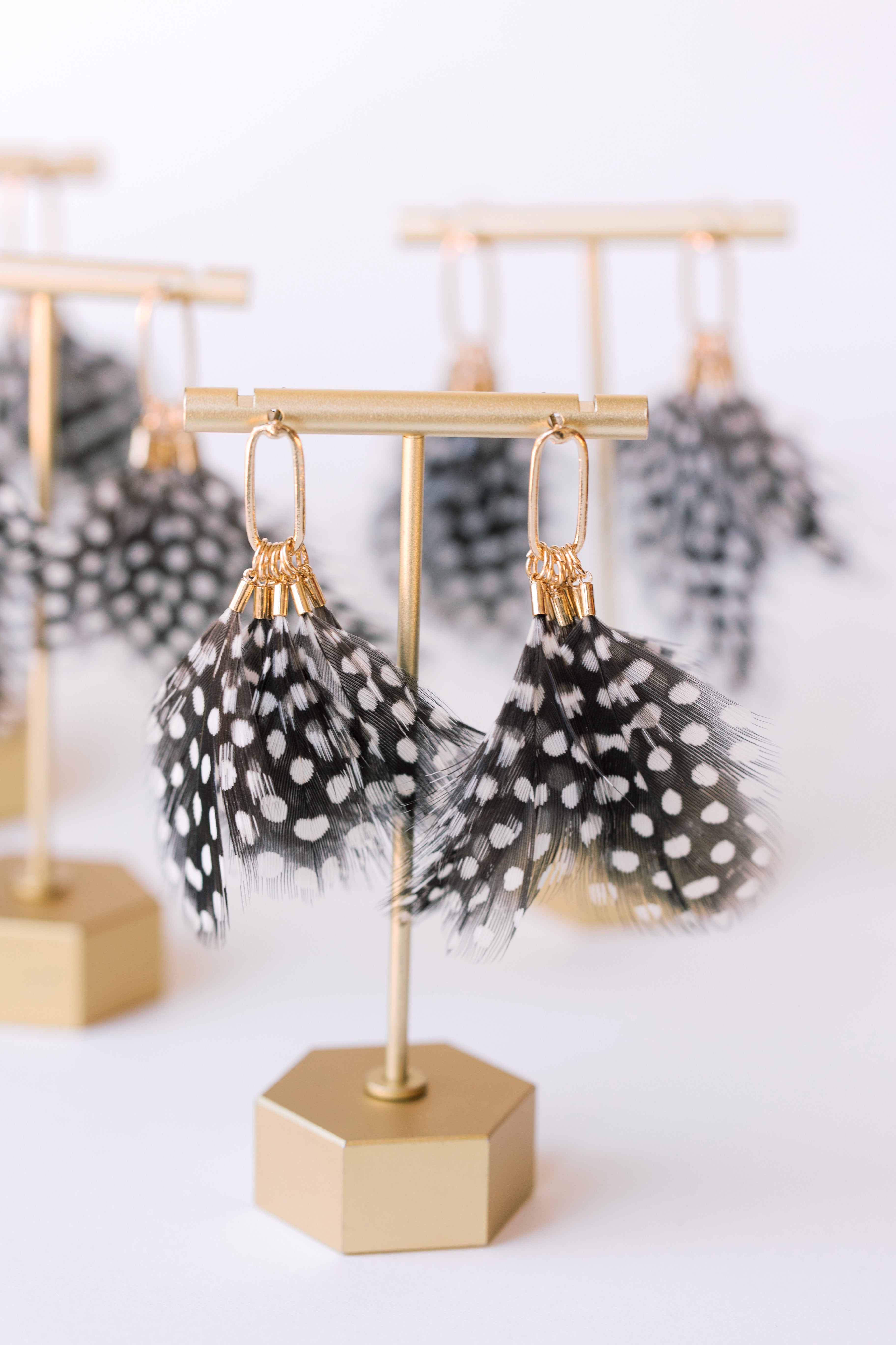 Spotted Feather Tassels