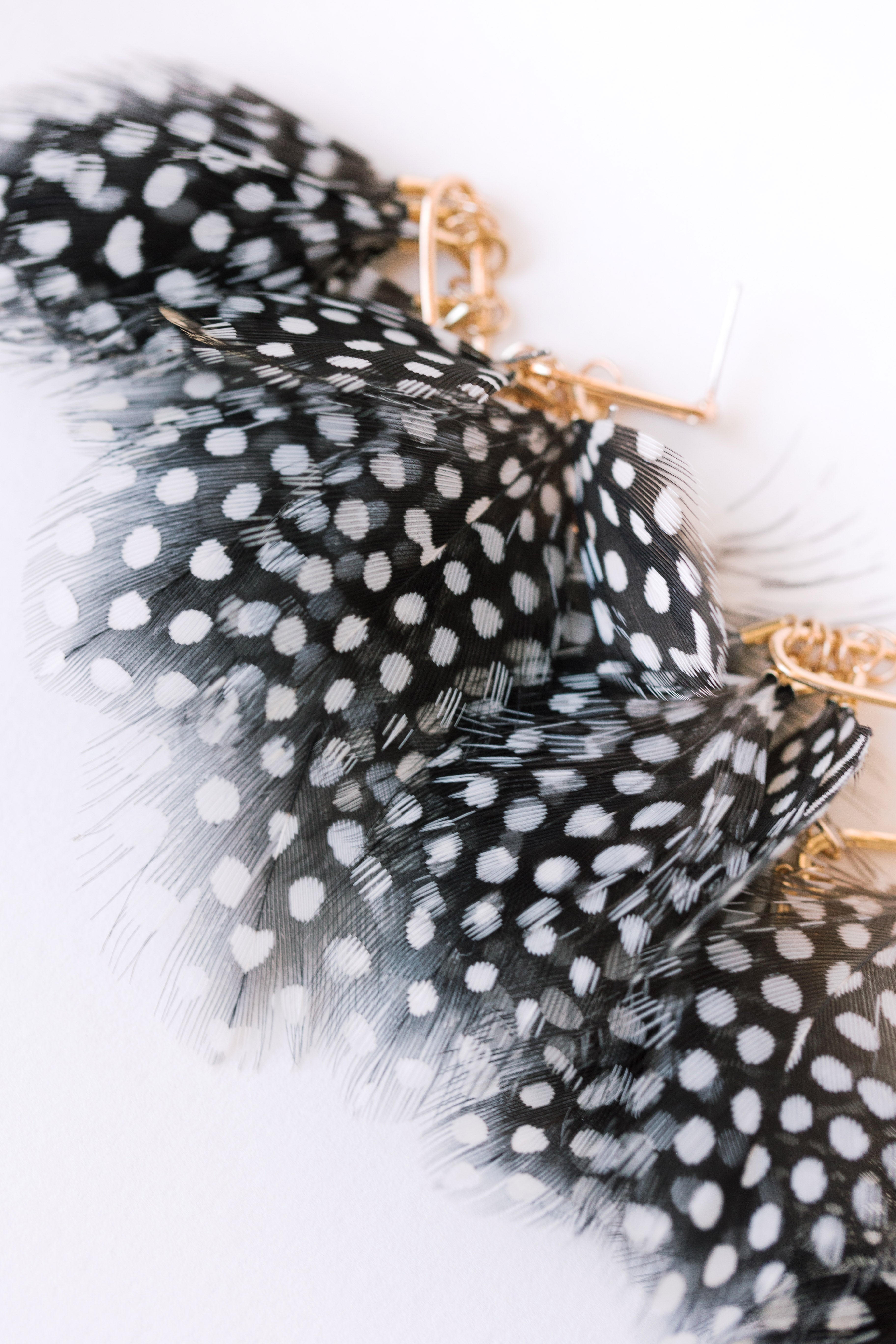 Spotted Feather Tassels