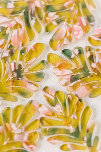 Pink and Green Camo Petite Palm Drops