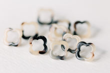 Blonde Tortoise Quatrefoil Studs
