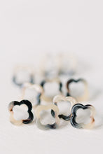 Blonde Tortoise Quatrefoil Studs