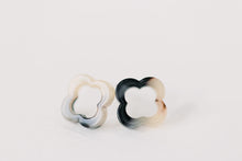 Blonde Tortoise Quatrefoil Studs
