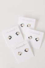 Blonde Tortoise Quatrefoil Studs