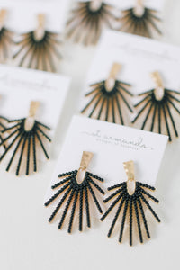 Black Sunburst Drops