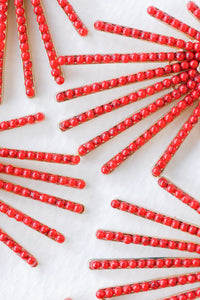 Red Sunburst Drops