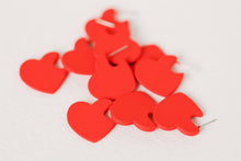 Red Mini Heart Huggies