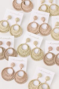 Gold Metallic Wrapped Bali Drops
