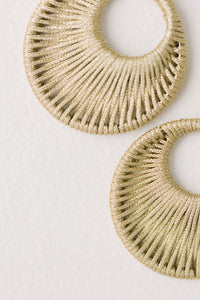 Gold Metallic Wrapped Bali Drops