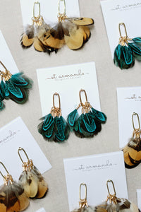 Peacock Feather Tassels