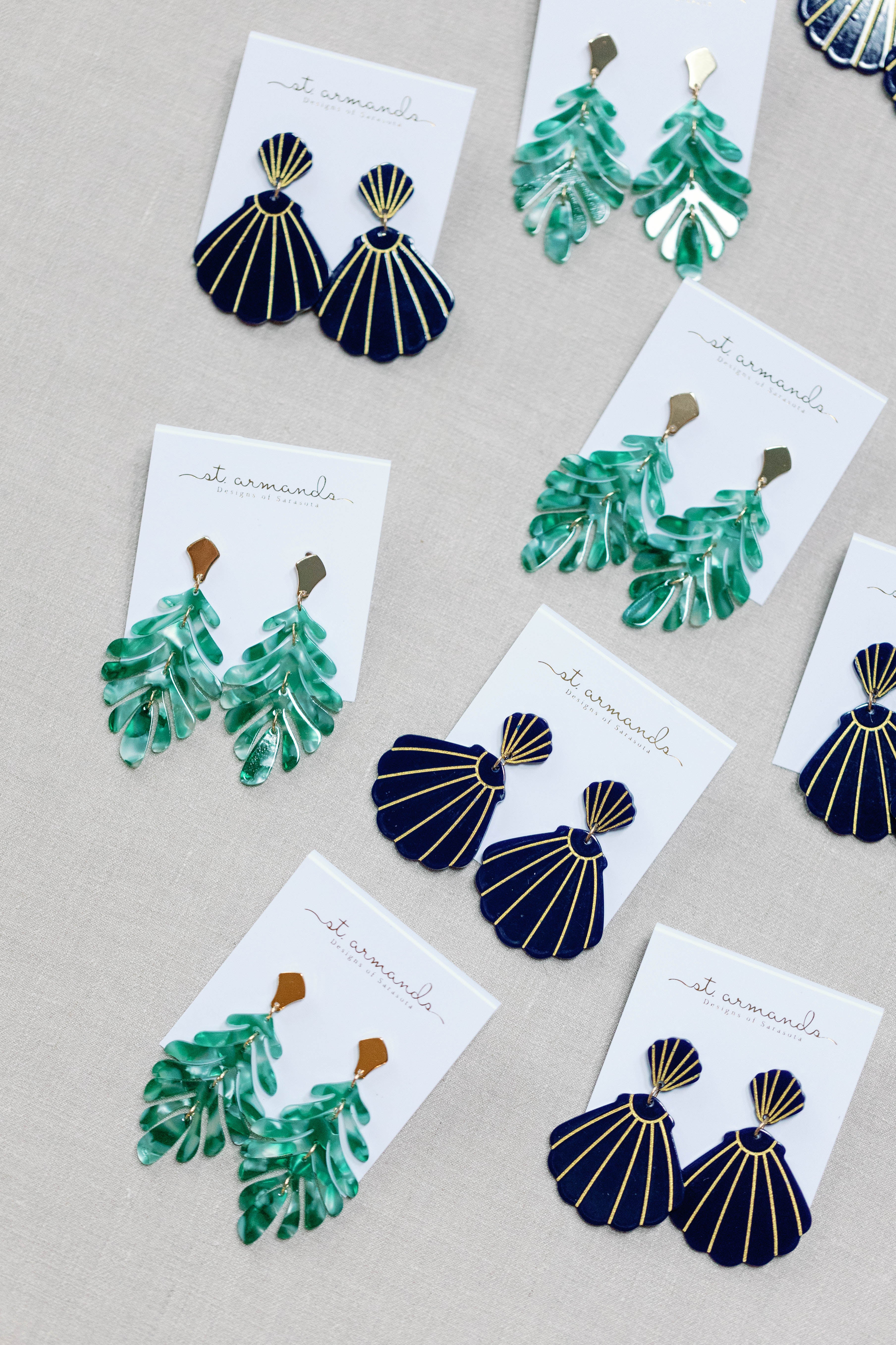 Green Petite Palm Drops