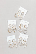 Cream Lucite Chain Drops