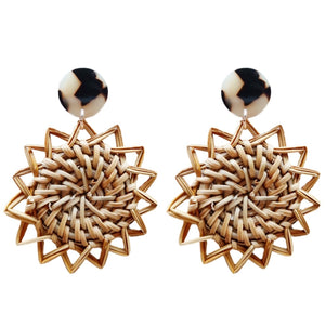 Sunburst Rattan Drops