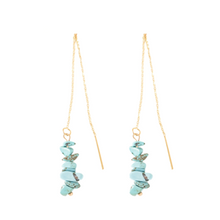 Turquoise Stacked Threaders