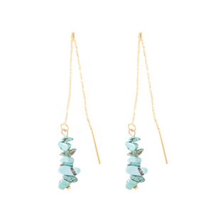 Turquoise Stacked Threaders