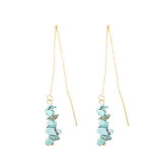 Turquoise Stacked Threaders