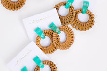 Turquoise Bali Button Studs